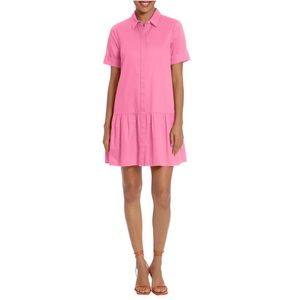 DONNA MORGAN
Solid Collared Shirtdress🌈🌈